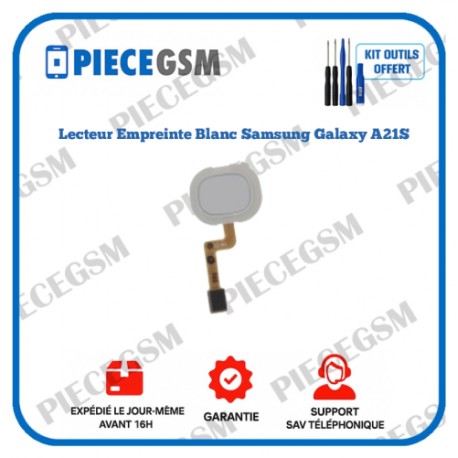 Lecteur Empreinte Blanc Galaxy A21S (A217F)
