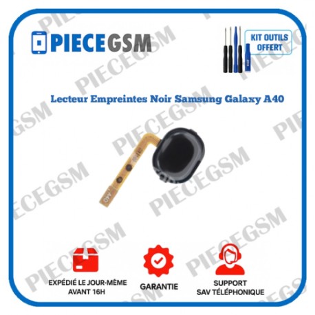Lecteur Empreinte Noir Samsung Galaxy A40 (SM-A405F)