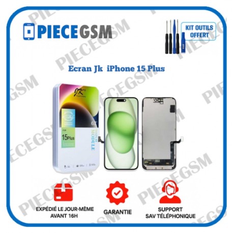 Ecran iPhone 15 Plus marque JK - qualité FHD