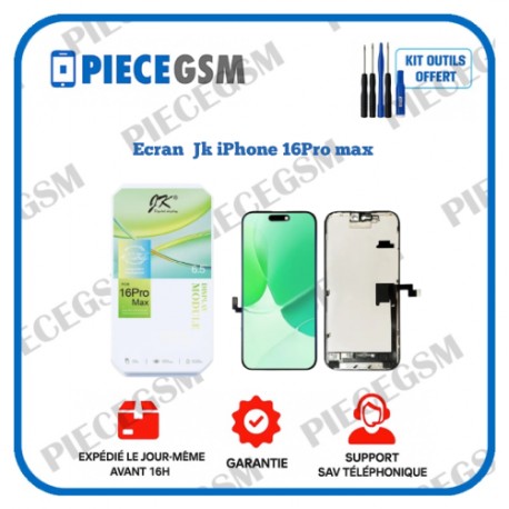 Ecran iPhone 16 Pro Max marque JK – qualité FHD