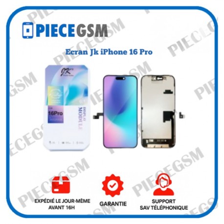 Ecran iPhone 16 Pro marque JK – qualité FHD