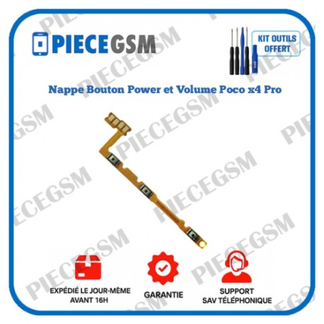 Nappe Power et Volume Xiaomi Poco X4 Pro