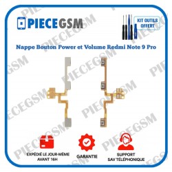 Nappe Bouton Power et Volume Redmi Note 9 PRO