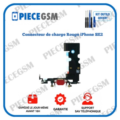 Connecteur de charge Rouge iPhone SE2