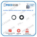 Lentille Caméra Arrière avec Contour – iPhone 16 / 16 plus
