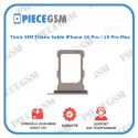 Tiroir SIM Titane Sable iPhone 16 Pro / 16 Pro Max
