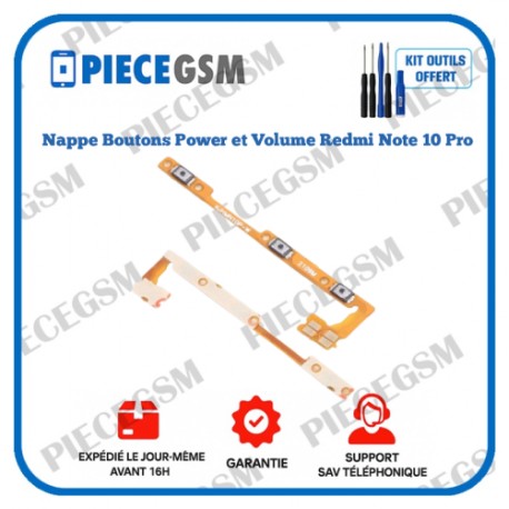 Nappe Boutons Power et Volume Xiaomi Redmi Note 10 Pro