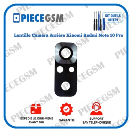 Lentille de caméra arrière Xiaomi Redmi Note 10 Pro