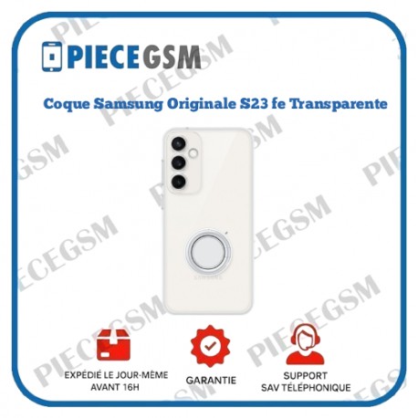 Coque Samsung Originale S23 Fe Avec Support - Transparent