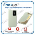 Coque Samsung Originale Galaxy S24 – Vert clair (Smart View Cover)
