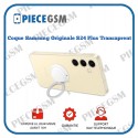 Coque Samsung Originale Galaxy S24 Plus – Transparent (avec Support Amovible)