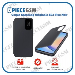 Coque Samsung Originale Galaxy S23 plus – Noir (Smart View Wallet)