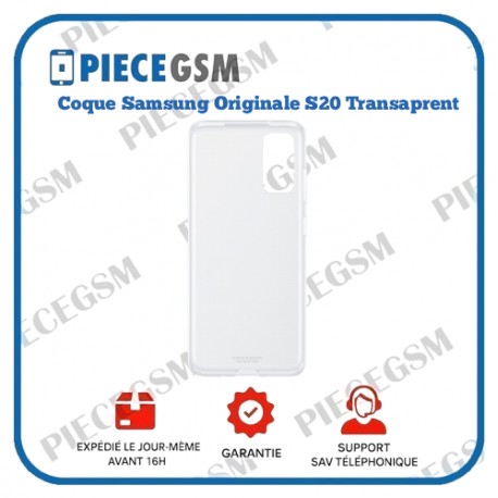 Coque Samsung Originale Galaxy S20 – Transparent (Smart Clear View)