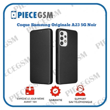 Coque Samsung Originale Galaxy A23 5G- Noir (Flip Wallet)