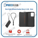 Étui Folio Xiaomi Redmi Note 13 4G – Noir avec Dragonne