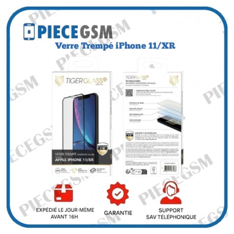 Verre Trempé pour iPhone 11 / XR - Transparent
