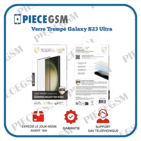 Verre Trempé pour Samsung Galaxy S23 Ultra - Transparent