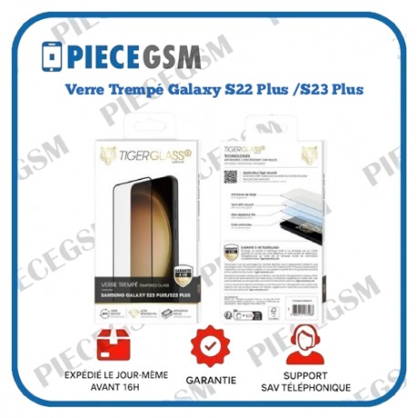 Verre Trempé pour Samsung Galaxy (S22 / S23) Plus - Transparent