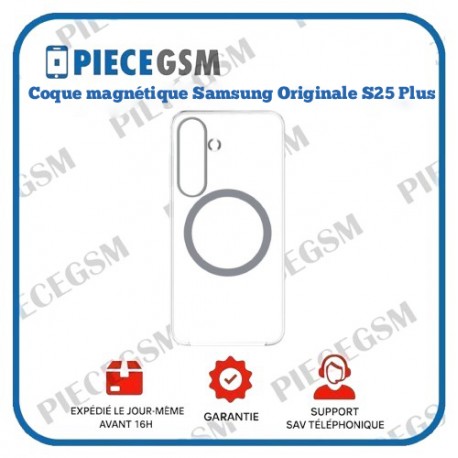 Coque Transparente Magnétique pour Samsung Galaxy S25 Plus