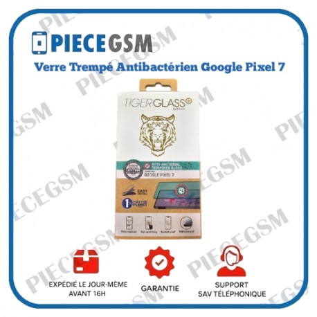 Verre Trempé Antibactérien pour Google Pixel 7 - Transparent