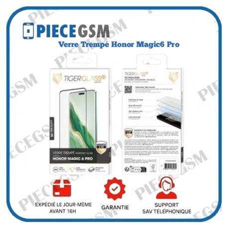Verre Trempé pour Honor Magic6 Pro - Transparent