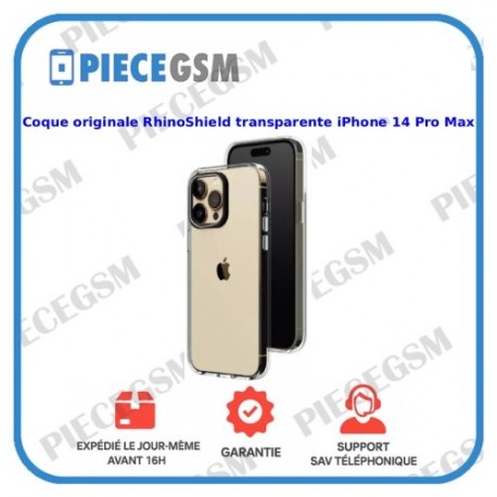 Coque Originale RhinoShield transparente iPhone 14 Pro Max