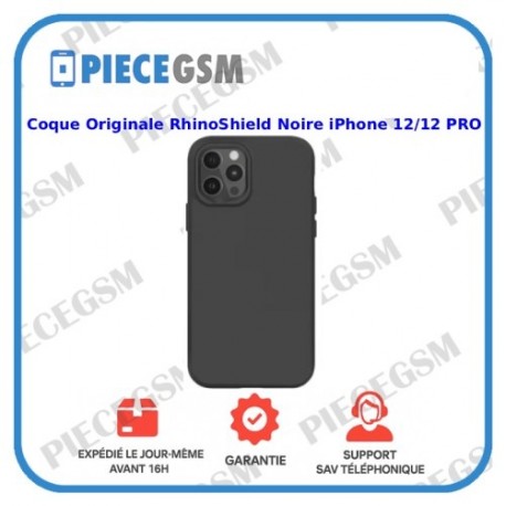 Coque Originale RhinoShield Noire iPhone 12/12 PRO
