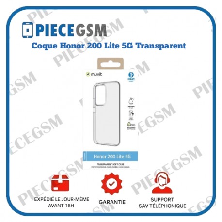 Coque pour Honor 200 Lite 5G – Transparent