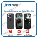 Chassis de réparation pour iPhone 15 Pro Max Noir