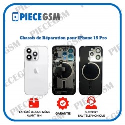 Chassis de réparation pour iPhone 15 Pro Blanc