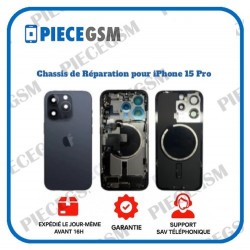 Chassis de réparation pour iPhone 15 Pro Dark Bleu