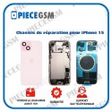 Chassis de réparation pour iPhone 15 Rose