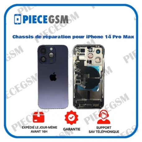 Chassis de réparation pour iPhone 14 Pro Max Violet