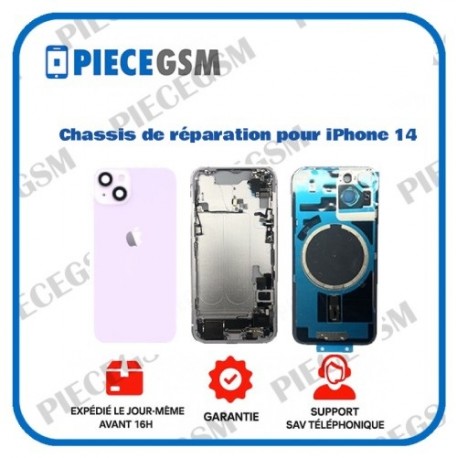Chassis de réparation pour iPhone 14 Violet
