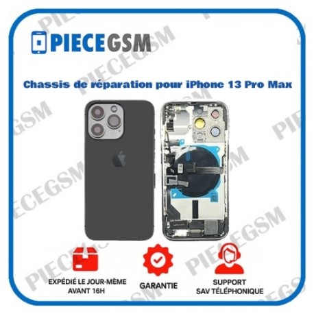 Chassis de réparation pour iPhone 13 Pro Max Noir