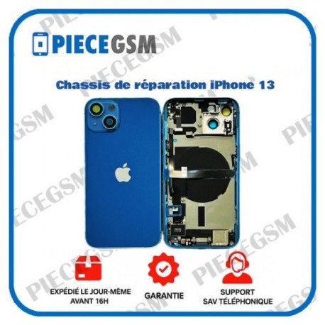 Chassis de réparation pour iPhone 13 Bleu