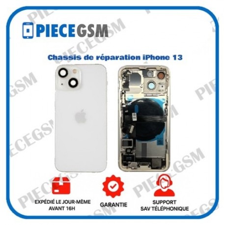 Chassis de réparation pour iPhone 13 Blanc