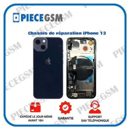 Chassis de réparation pour iPhone 13 Noir