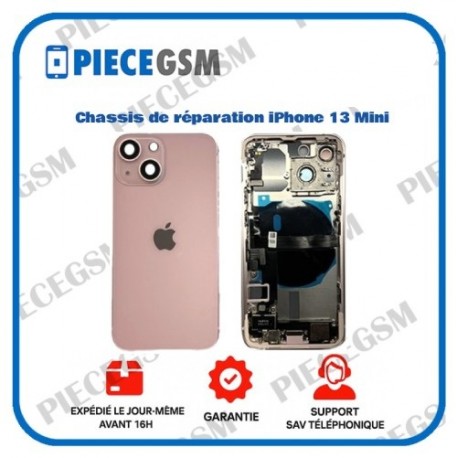 Chassis de réparation pour iPhone 13 Mini Rose