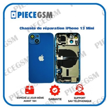 Chassis de réparation pour iPhone 13 Mini Bleu