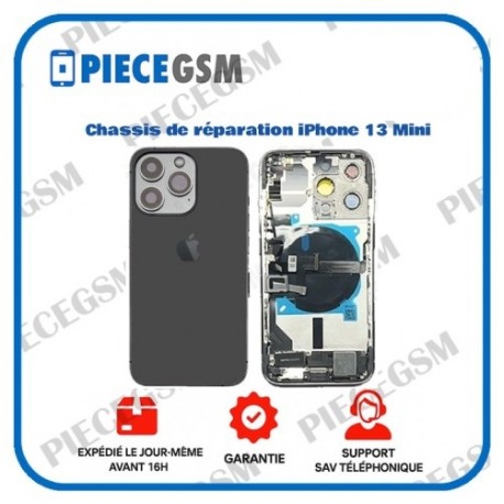 Chassis de réparation pour iPhone 13 Mini Noir