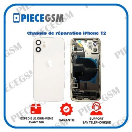 Chassis de réparation pour iPhone 12 Blanc