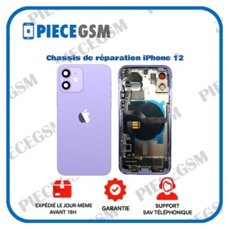Chassis de réparation pour iPhone 12 Violet