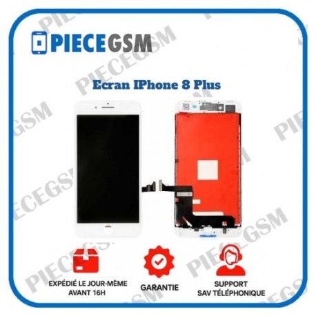 ECRAN POUR IPHONE 8 PLUS BLANC