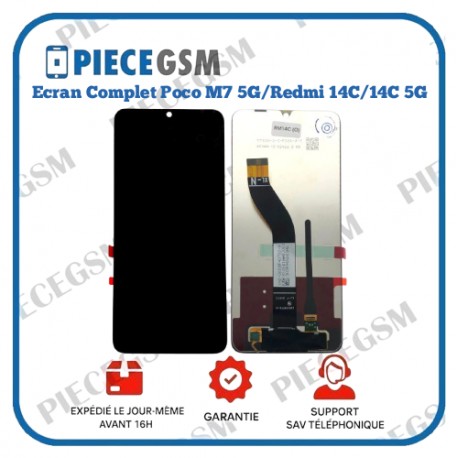 Ecran Complet Poco M7 5G/Redmi 14C/14C 5G (Sans Châssis)
