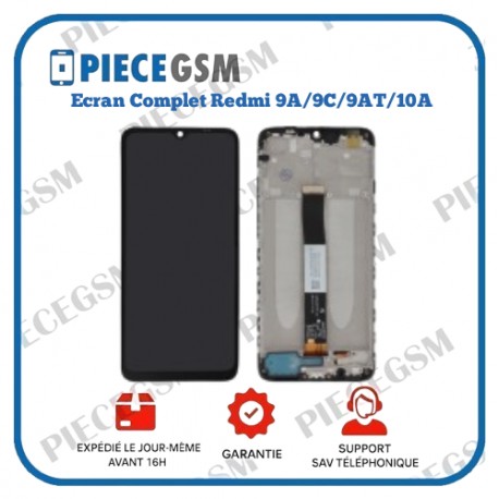 Ecran Complet Redmi 9A/9C/9AT/10A (avec châssis)