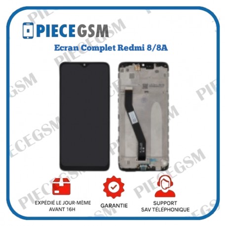 Ecran Complet Redmi 8/8A (avec châssis)
