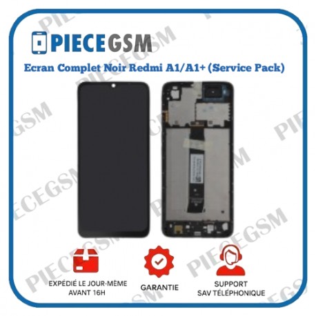 Ecran Complet Noir Redmi A1/A1+ (Service Pack)
