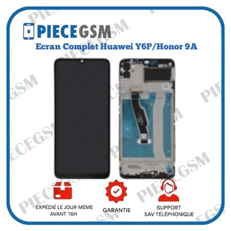 Ecran Complet Huawei Y6P/Honor 9A (Avec Châssis)