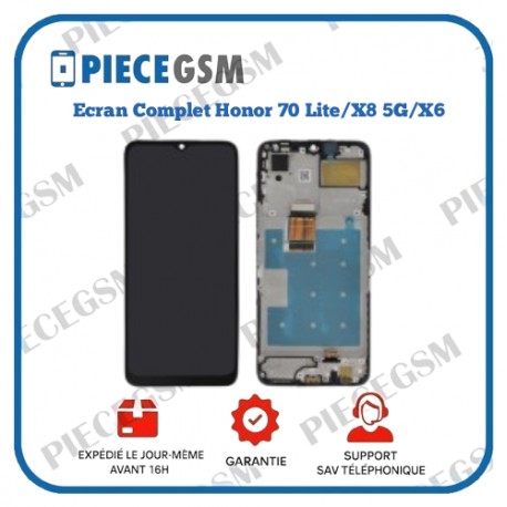 Ecran Complet Honor 70 Lite/X8 5G/X6 (avec châssis)